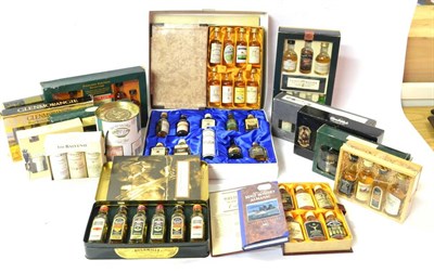 Lot 2232 - A Collection of Assorted Whisky Miniature Presentation Sets Including: Scotch Whiskies Vol. 3,...