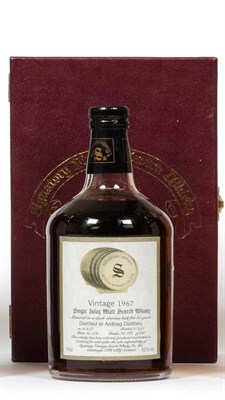 Lot 2237 - Ardbeg 1967 30 Year Old Signatory Vintage, dark oloroso (sherry) butt, distilled 15.2.67...