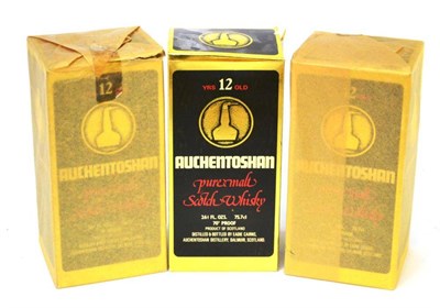 Lot 2242 - Auchentoshan 12 Year Old, old style square bottle, 26 2/3fl ozs, 70 proof, with original carton...