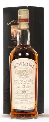 Lot 2250 - Bowmore 21 Year Old 1973, Islay Single Malt, 70cl, 43%, in original presentation case