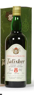 Lot 2274 - Talisker 8 Year Old, circa early 1980's, Single Malt Scotch Whisky, The Distillers Agency Ltd.,...