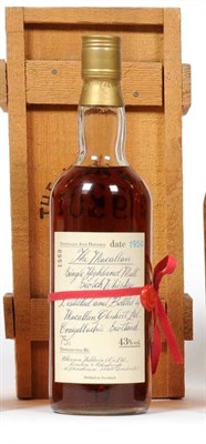 Lot 2281 - The Macallan 1950, Single Highland Malt Scotch Whisky, distilled and bottled by Macallan...