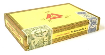 Lot 2296 - Montecristo No. 4, sealed box of 25, stamped LSV - SS - 1 Vintage - May 1993