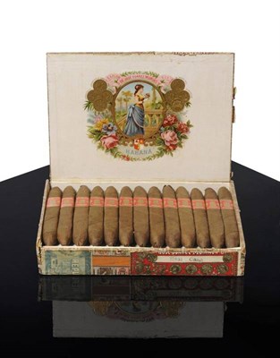 Lot 2297 - Pre Embargo Cigars: La Flor De Jose Suarez Murias Real Casa, box of 25, the rear of box...