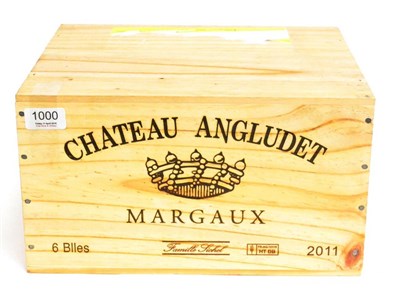 Lot 1000 - Chateau Angludet 2011, Margaux (x6) (six bottles) U: released from The Wine Society 13/03/15