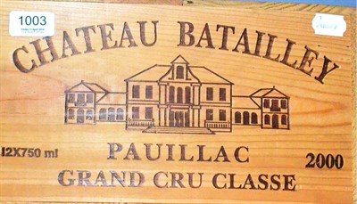 Lot 1003 - Chateau Batailley 2000, Pauillac, owc (twelve bottles)
