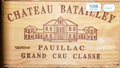 Lot 1005 - Chateau Batailley 2005, Pauillac, owc (twelve bottles)