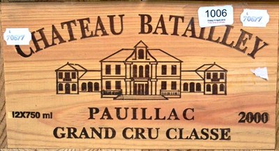 Lot 1006 - Chateau Batailley 2005, Pauillac, owc (twelve bottles)