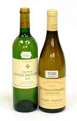 Lot 1030 - Chateau Laville Haut-Brion Blanc 2003, Pessac Leognan; David Moret-Nomine Charmes 2004,...