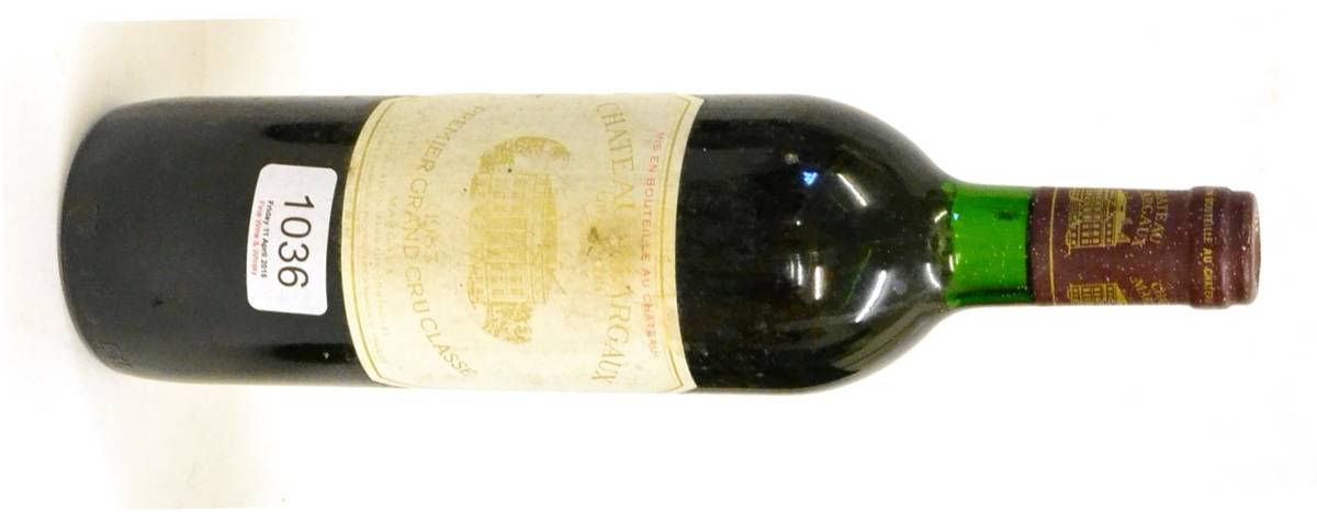 Lot 1036 - Chateau Margaux 1983, Margaux U: top shoulder, faded label