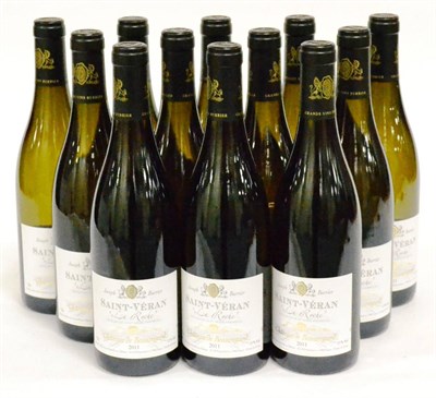 Lot 1059 - Chateau de Beauregard Saint-Veran Le Vernay 2011, Maconnais, (x12) (twelve bottles) U: released...
