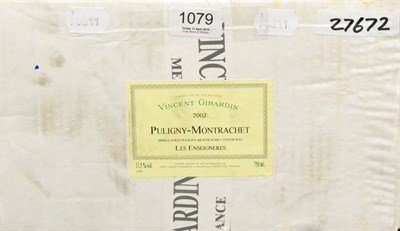 Lot 1079 - Vincent Girardin Puligny-Montrachet Les Enseigneres 2002, oc (twelve bottles)