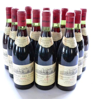 Lot 1087 - Chateau des Tours Brouilly 1973, Beaujolais (x12) (twelve bottles)