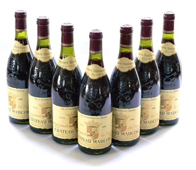Lot 1088 - Chateau Maucoil Chateauneuf-du-Pape Reserve Suzeraine 1988 (x7) (seven bottles)