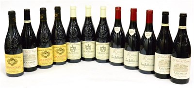 Lot 1126 - A Mixed Parcel of 2011 Gigondas Comprising Three Bottles of: Gigpndas Les Racines Domaine Les...