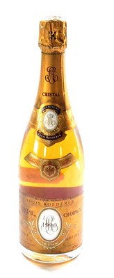 Lot 1129 - Louis Roederer Cristal Brut 1990, vintage champagne U: 1cm inverted