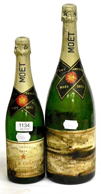 Lot 1134 - Moet & Chandon 1971, vintage champagne, magnum; Moet & Chandon 1971, vintage champagne (two...