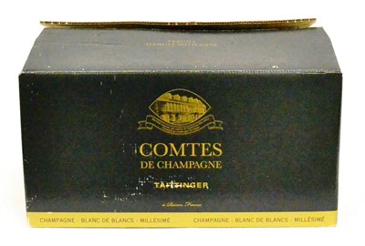 Lot 1137 - Taittinger Comtes de Champagne Blanc de Blancs Brut 2000, vintage champagne, oc (six bottles)