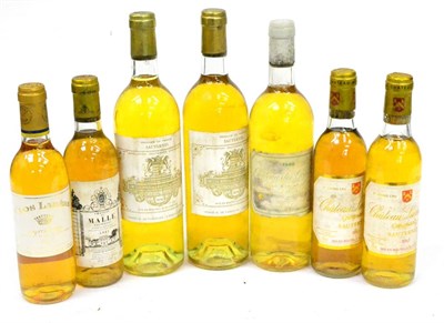 Lot 1141 - Chateau Filhot 1978, Sauternes (x2); Chateau des Coulinats 1988, Sauternes; Chateau Lamothe...