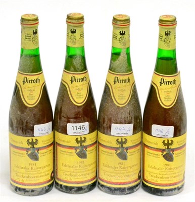 Lot 1146 - Edelstaler Kaisergarten Gewurztraminer Trockenbeerenauslese 1981 (x4) (four bottles)