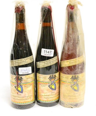 Lot 1147 - Gau Kongerheimer Vogelsang Trockenbeerenauslese 1959 (x2) (two bottles)