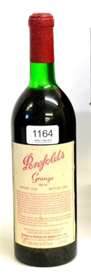 Lot 1164 - Penfolds Grange Bin 95 1982 U: upper shoulder, cork partially raised (1mm)