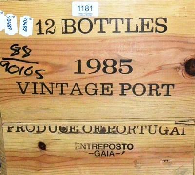 Lot 1181 - Dow 1985, vintage port, owc (twelve bottles)