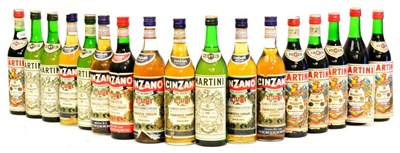 Lot 1207 - A Mixed Parcel of Vermouth Comprising: Martini Extra Dry (x4); Martini Rosso (x6); Cinzano The...