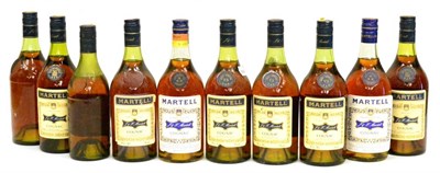 Lot 1217 - Martell VS Three Star, cognac, circa 1970/80, 24fl ozs/68cl, 70 proof (x10) (ten bottles) U:...