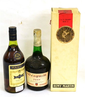 Lot 1218 - Remy Martin VSOP Cognac, Duty Free Sales Only label, one U.S. quart/94.6cl, in original carton;...