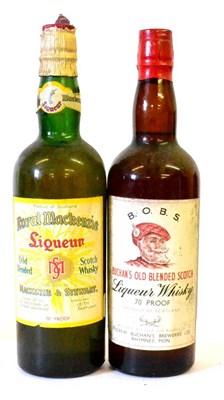 Lot 1233 - B.O.B.S. Buchan's Old Blended Scotch Liqueur Whisky circa 1950's, matured, blended and bottled...