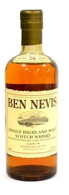 Lot 1236 - Ben Nevis 26 Year Old 1973,  distilled 1973 bottled 1999, cask No.747, 70cl, 52.7%