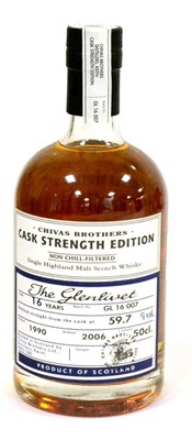 Lot 1254 - Chivas Brothers Cask Strength Edition The Glenlivet, distilled 1990 bottled 2006, 50cl, 59.7%