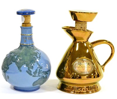 Lot 1282 - Glenturret 21 Year Old Copper Lustre Flagon, 70cl, 40%, complete with stopper; The Glenturret...