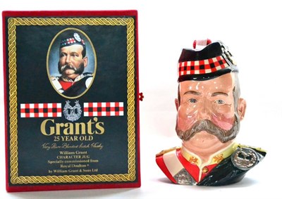 Lot 1283 - Grants 25 Year Old Royal Doulton William Grant Character Jug, in original satin lined...