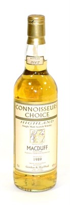 Lot 1305 - Macduff 1989 Connoisseurs Choice, map label, distilled 1989 bottled 2007, Gordon and Macphail,...