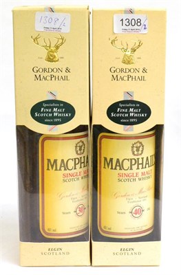 Lot 1308 - Macphail's 40 Year Old and 30 Year Old, Single Malt Scotch Whisky, both 70cl, 40%, both with...