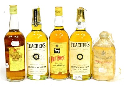 Lot 1318 - Teachers Highland Cream, Perfection Old Scotch Whisky, 26 2/3 fl ozs/75.7cl, 70 proof (x2);...