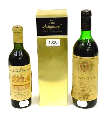 Lot 1320 - The Antiquary, De luxe Scotch Whisky, 26 2/3 fl ozs, 70 proof; Montecillo Rioja Bodegas...