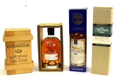 Lot 1322 - The Arran Malt Limited Edition Calvados Cask, bottle No. 300/582, 70cl, 62.1%; Aberlour Whisky...