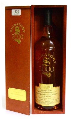 Lot 1336 - The Macallan 9 Year Old 1990 Signatory Vintage Millennium Edition, sherry butt, bottled on 10th...