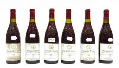 Lot 5006 - De Luze Morey Saint Denis 1985 (x3); De Luze Chambolle Musigny 1985 (x3) (six bottles) U:...