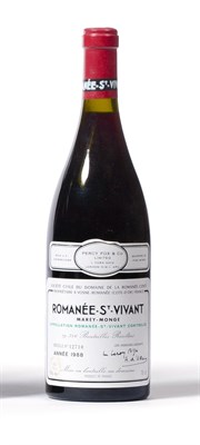 Lot 5044 - Domaine de la Romanee-Conti Romanee-Saint-Vivant Grand Cru 1988 U: 1cm, numbered 12710