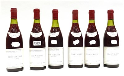 Lot 5050 - Domaine des Varoilles Clos de Vougeot Grand Cru 1972 (x6) (six bottles) U: one 4cm, other...