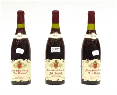Lot 5062 - Domaine Gerard Mugneret Les Boudots, Nuits-Saint-Georges Premier Cru 1985 (x3) (three bottles)...