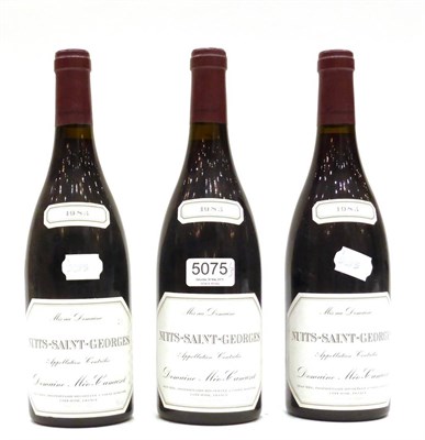Lot 5075 - Domaine Meo-Camuzet, Nuits-Saint-Georges Premier Cru 1985 (x3) (three bottles) U: 1cm