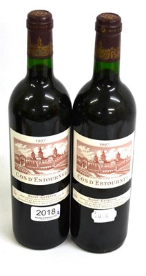 Lot 2018 - Chateau Cos d'Estournel 1997, St Estephe (x2) (two bottles) U: into neck