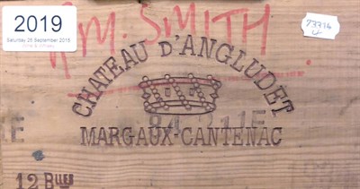 Lot 2019 - Chateau d'Angludet 1981, Margaux, owc (twelve bottles)