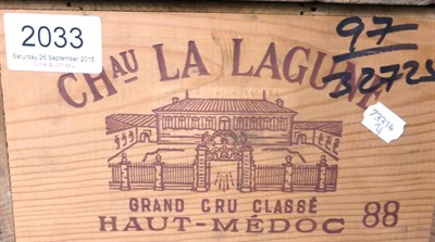 Lot 2033 - Chateau La Lagune 1988, Haut-Medoc, owc (twelve bottles)