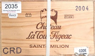 Lot 2035 - Chateau La Tour Figeac 2004, St Emilion, owc (twelve bottles)